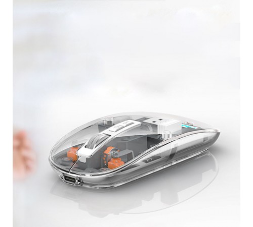 Бездротова миша WIWU Crystal WM105 Dual bluetooth+2.4G Grey Бездротова миша WIWU Crystal WM105 Dual bluetooth+2.4G Grey