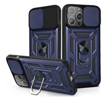 Ударостійкий чохол Camshield Serge Ring для Apple iPhone 12 Pro / 12 (6.1") Синій