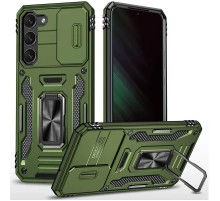 Ударостійкий чохол Camshield Army Ring для Samsung Galaxy S21+ Оливковий / Army Green