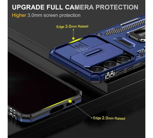Ударостійкий чохол Camshield Army Ring для Samsung Galaxy S24+ Синій / Navy Ударостійкий чохол Camshield Army Ring для Samsung Galaxy S24+ Синій / Navy