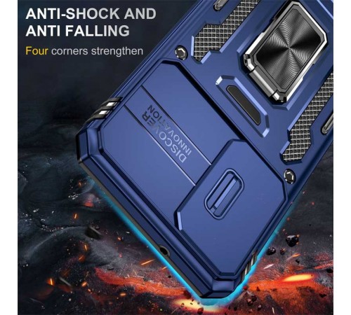 Ударостійкий чохол Camshield Army Ring для Samsung Galaxy S24+ Синій / Navy Ударостійкий чохол Camshield Army Ring для Samsung Galaxy S24+ Синій / Navy