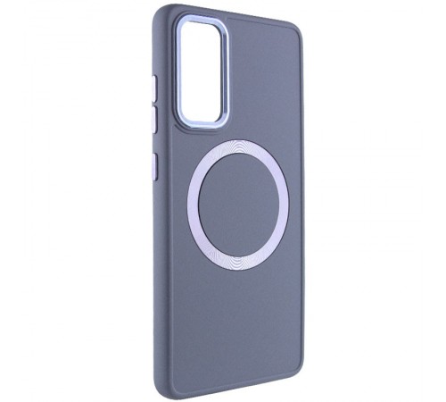 TPU чохол Bonbon Metal Style with MagSafe для Samsung Galaxy S24 Сірий / Lavender TPU чохол Bonbon Metal Style with MagSafe для Samsung Galaxy S24 Сірий / Lavender