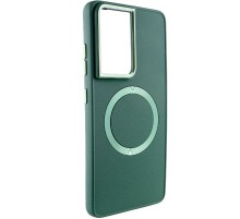 TPU чохол Bonbon Metal Style with MagSafe для Samsung Galaxy S24 Ultra Зелений / Army Green