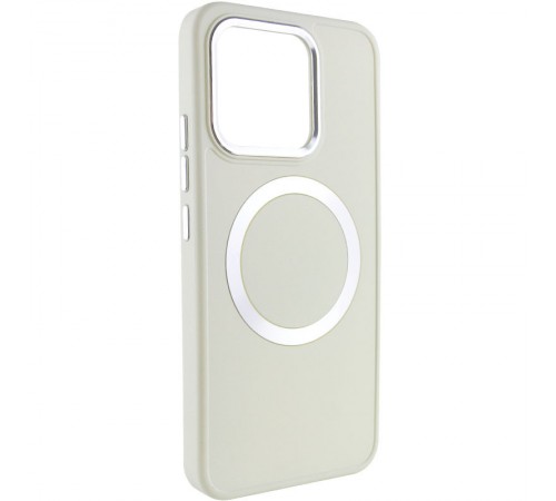 TPU чохол Bonbon Metal Style with MagSafe для Xiaomi 14 Білий / White TPU чохол Bonbon Metal Style with MagSafe для Xiaomi 14 Білий / White