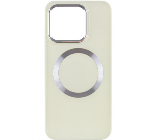 TPU чохол Bonbon Metal Style with MagSafe для Xiaomi 14 Білий / White TPU чохол Bonbon Metal Style with MagSafe для Xiaomi 14 Білий / White