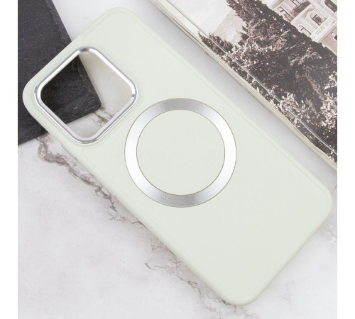 TPU чохол Bonbon Metal Style with MagSafe для Xiaomi 14 Білий / White TPU чохол Bonbon Metal Style with MagSafe для Xiaomi 14 Білий / White