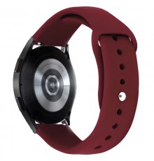 Силіконовий ремінець Sport для Smart Watch 20mm Бордовий / Maroon