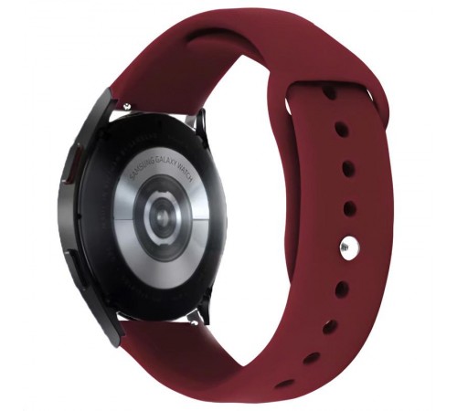 Силіконовий ремінець Sport для Smart Watch 20mm Бордовий / Maroon