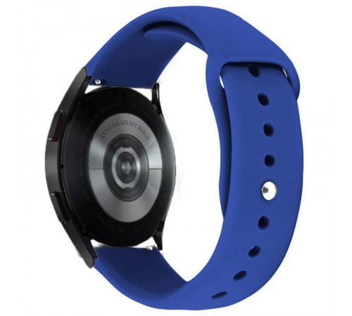 Силіконовий ремінець Sport для Smart Watch 22mm Синій / Shiny blue Силіконовий ремінець Sport для Smart Watch 22mm Синій / Shiny blue