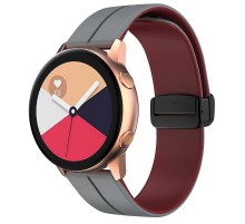 Силіконовий ремінець Classy для Smart Watch 20mm Grey / Plum