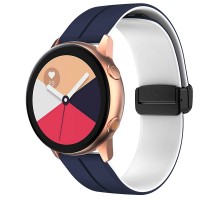 Силіконовий ремінець Classy для Smart Watch 20mm Blue / White
