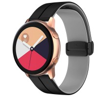 Силіконовий ремінець Classy для Smart Watch 20mm Black / Grey