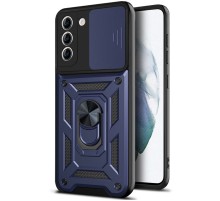 Ударостійкий чохол Camshield Serge Ring для Samsung Galaxy S21 Синій