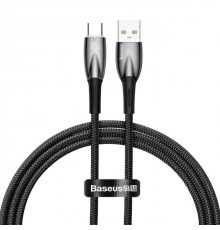 Дата кабель Baseus Glimmer Series Fast Charging Data Cable USB to Type-C 100W 1m (CADH00040) Black