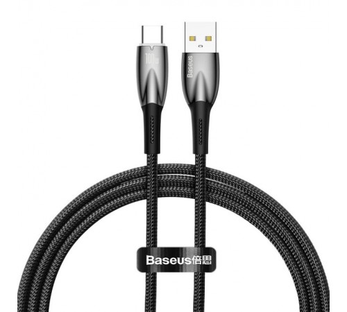 Дата кабель Baseus Glimmer Series Fast Charging Data Cable USB to Type-C 100W 1m (CADH00040) Black