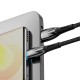Дата кабель Baseus Glimmer Series Fast Charging Data Cable USB to Type-C 100W 1m (CADH00040) Black