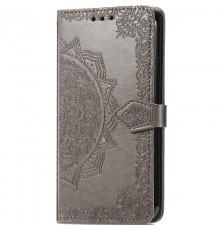 Шкіряний чохол-книжка Art Case з візитницею для Xiaomi Redmi Note 13 5G Сірий