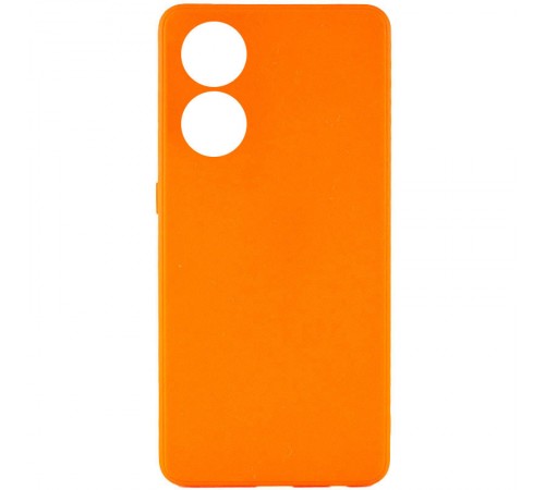Силіконовий чохол Candy Full Camera для Oppo Reno 8 T 4G Помаранчевий / Light Orange Силіконовий чохол Candy Full Camera для Oppo Reno 8 T 4G Помаранчевий / Light Orange