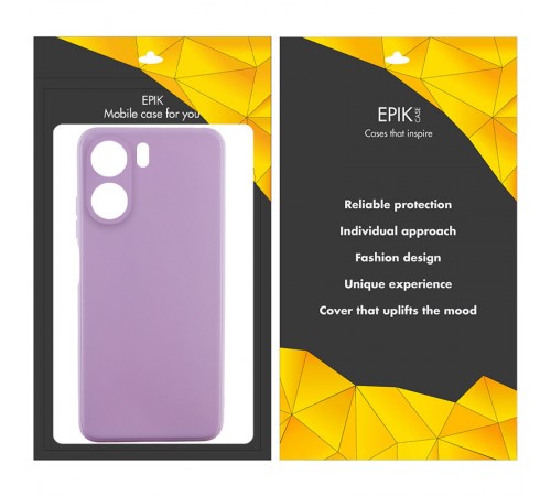 Силіконовий чохол Candy Full Camera для Xiaomi Redmi 13C / Poco C65 Бузковий / Dasheen Силіконовий чохол Candy Full Camera для Xiaomi Redmi 13C / Poco C65 Бузковий / Dasheen