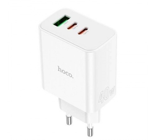 МЗП Hoco C126A PD40W+QC3.0 (1USB/2Type-C) White