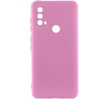Чохол Silicone Cover Lakshmi Full Camera (A) для Motorola Moto E40 Рожевий / Pink