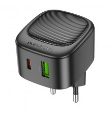 МЗП Borofone BAS22A Fortune PD20W+QC3.0 (1USB-A/1C) Black