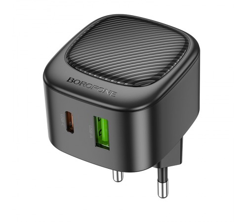 МЗП Borofone BAS22A Fortune PD20W+QC3.0 (1USB-A/1C) Black МЗП Borofone BAS22A Fortune PD20W+QC3.0 (1USB-A/1C) Black