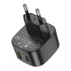 МЗП Borofone BAS22A Fortune PD20W+QC3.0 (1USB-A/1C) Black