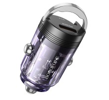 АЗП Borofone BZ29A Talented PD36W+QC3.0 (1USB-A/1C) Transparent purple
