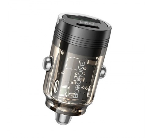 АЗП Borofone BZ29A Talented PD36W+QC3.0 (1USB-A/1C) Transparent black АЗП Borofone BZ29A Talented PD36W+QC3.0 (1USB-A/1C) Transparent black