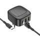 МЗП Borofone BAS23A Lucky PD30W (2USB-A/1C) + кабель Type-C to Type-C Black