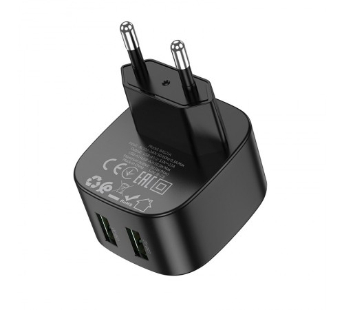 МЗП Borofone BAS21A Special 10.5W (2USB-A) Black МЗП Borofone BAS21A Special 10.5W (2USB-A) Black