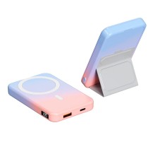 Портативний ЗП Power Bank JJT-A27-1 Gradient PD20W+QC 22.5W з БЗП 10000 mAh Blue / Pink