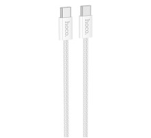 Дата кабель Hoco X104 Source 60W Type-C to Type-C (2m) White