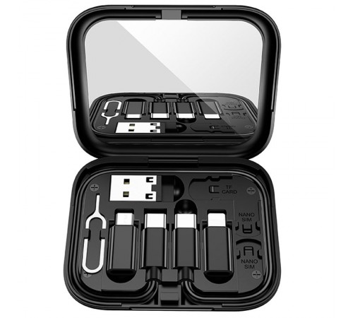 Дата кабель Hoco U114 Treasure box 60W (0.28m) Black