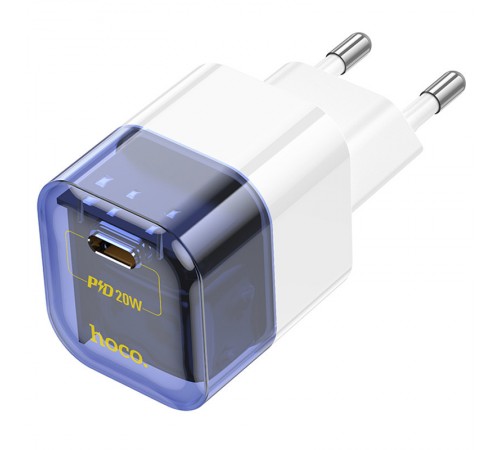 МЗП Hoco C125A Transparent PD20W (1USB-C) Transparent blue МЗП Hoco C125A Transparent PD20W (1USB-C) Transparent blue