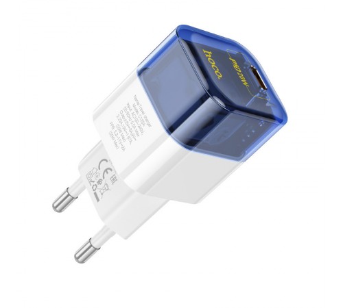 МЗП Hoco C125A Transparent PD20W (1USB-C) Transparent blue МЗП Hoco C125A Transparent PD20W (1USB-C) Transparent blue