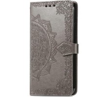 Шкіряний чохол-книжка Art Case з візитницею для Realme 12 Pro Сірий