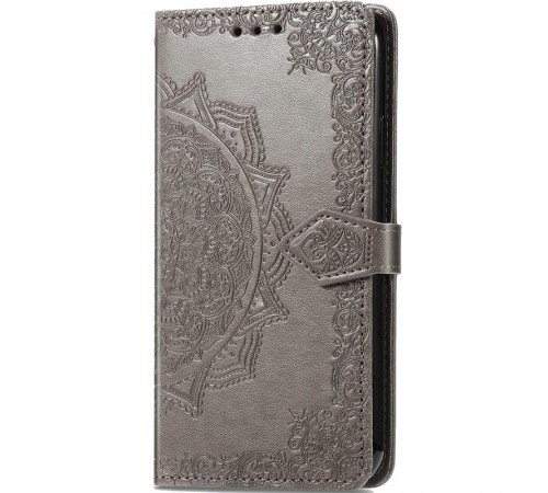 Шкіряний чохол-книжка Art Case з візитницею для Realme 12 Pro Сірий