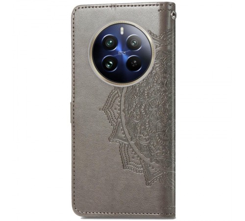 Шкіряний чохол-книжка Art Case з візитницею для Realme 12 Pro Сірий