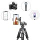 Штатив NeePho NP-8840 для зйомки 66-170см з розборним тримачем у чохлі Black