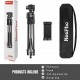 Штатив NeePho NP-8840 для зйомки 66-170см з розборним тримачем у чохлі Black