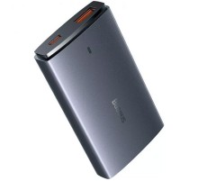 МЗП Baseus GaN5 Pro Ultra-Slim QC 3.0+PD 65W (1USB-A/1C) + кабель Type-C to Type-C (CCGP15011) Gray