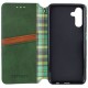 Шкіряний чохол книжка GETMAN Cubic (PU) для Samsung Galaxy A15 4G/5G / M15 5G Зелений