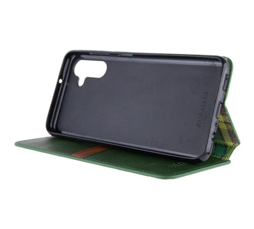 Шкіряний чохол книжка GETMAN Cubic (PU) для Samsung Galaxy A15 4G/5G / M15 5G Зелений Шкіряний чохол книжка GETMAN Cubic (PU) для Samsung Galaxy A15 4G/5G / M15 5G Зелений