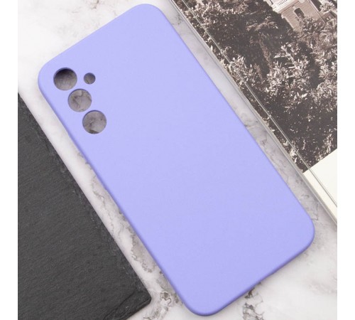 Чохол Silicone Cover Lakshmi Full Camera (AAA) для Samsung Galaxy S24+ Бузковий / Dasheen