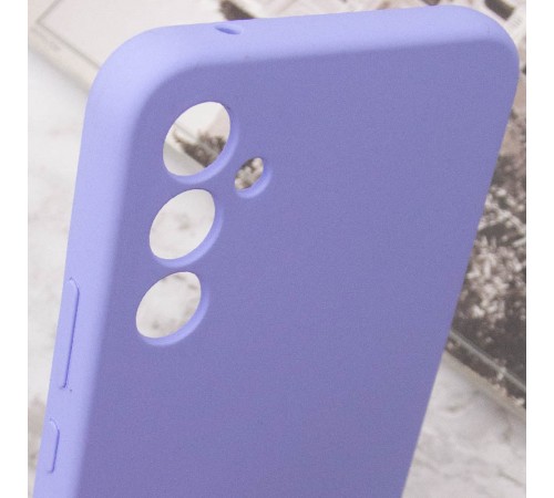 Чохол Silicone Cover Lakshmi Full Camera (AAA) для Samsung Galaxy S24+ Бузковий / Dasheen