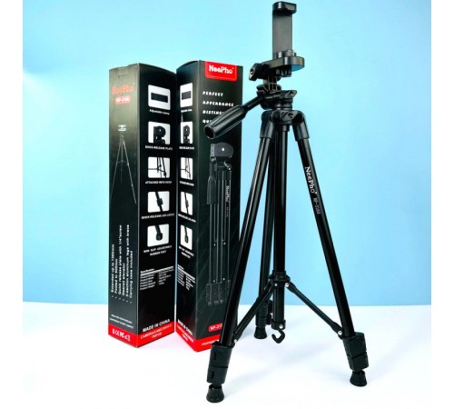 Штатив NeePho NP-3180 для зйомки 50-136см з тримачем Black Штатив NeePho NP-3180 для зйомки 50-136см з тримачем Black