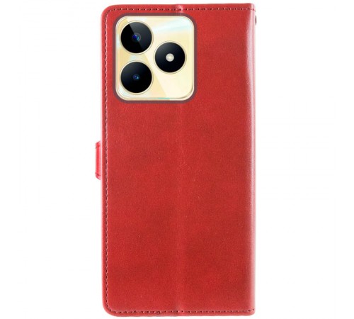Шкіряний чохол-книжка GETMAN Gallant (PU) для Realme C51 Червоний