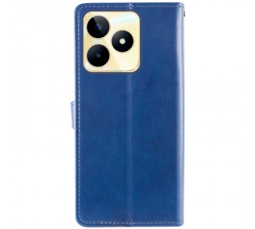 Шкіряний чохол-книжка GETMAN Gallant (PU) для Realme C51 Синій